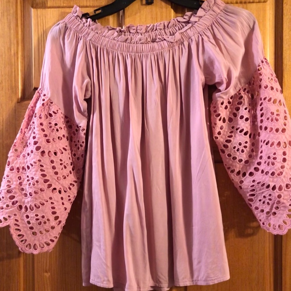 Off the Shoulder Flowy Blouse